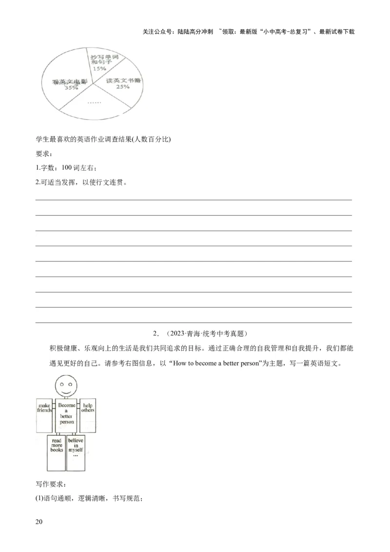 专题42书面表达考点1观点看法类（全国通用）（原卷版）_02中考总复习（2026版更新中）_03-英语-中考总复习_2026年中考复习（更新中）