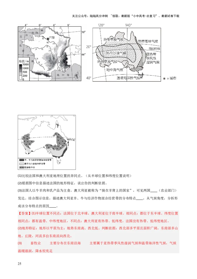 重难点08走进国家（4大重难+命题预测+新考法）-2025中考地理热点&middot;重点&middot;难点专练（全国通用）（解析版）_02中考总复习（2026版更新中）_09-地理-中考总复习_2025中考地理复习资料