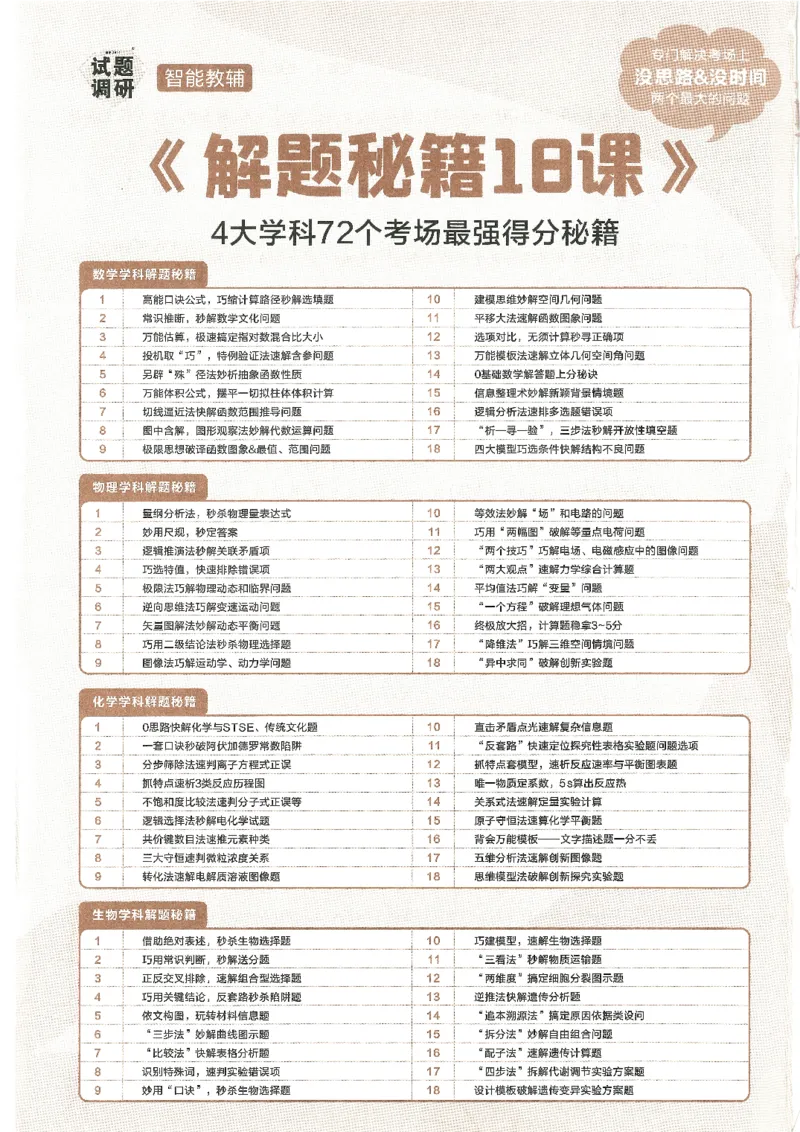 试题调研第十辑理数_2023高考押题卷_试题调研8910期考前推荐看的三期_试题调研第十期考前抢分必备_试题调研第十辑