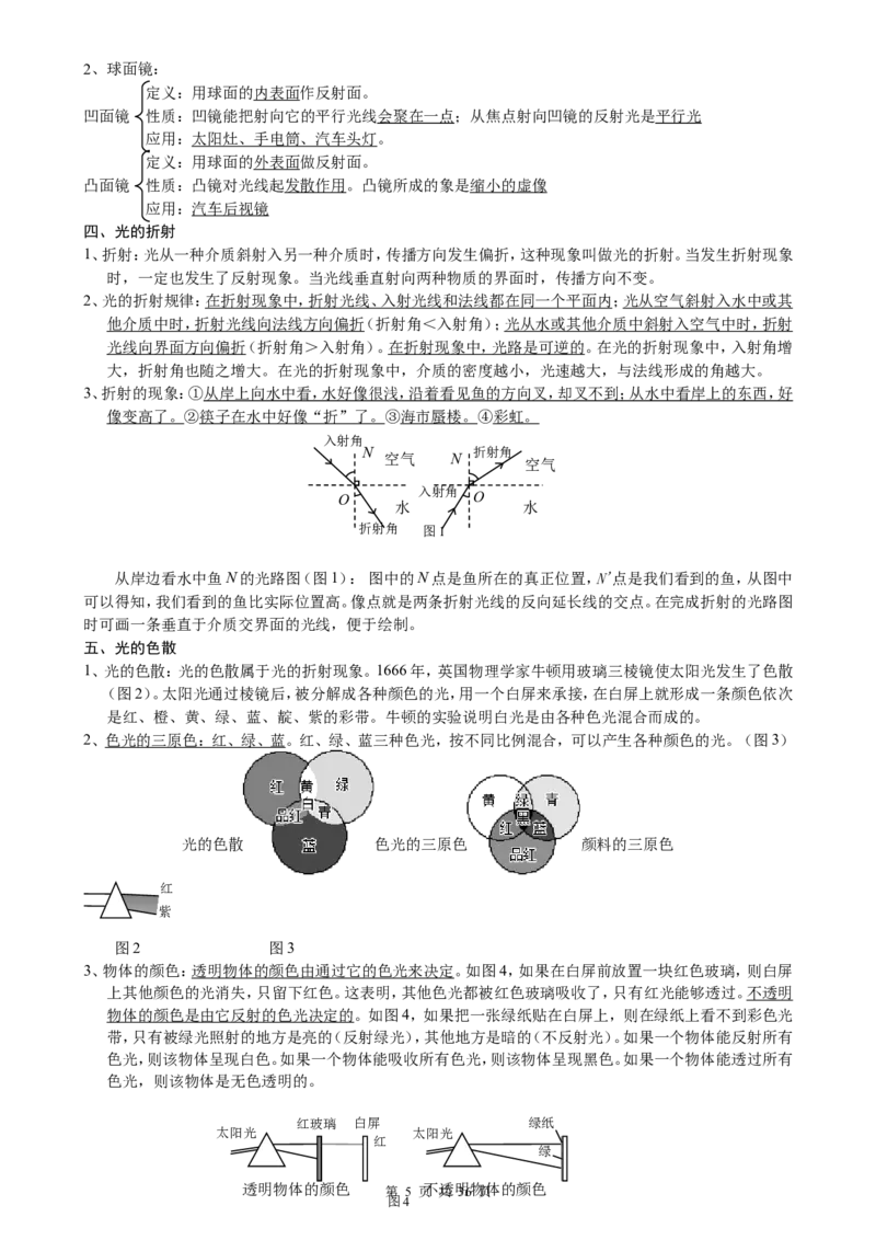 （超详）初中物理知识点归纳汇总_小初高知识点归纳汇总