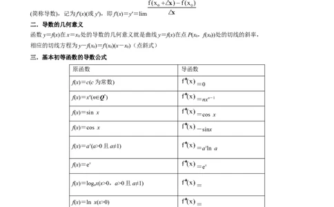 4.1导数的概念及其意义、导数的运算（精讲）（学生版）_02高考数学_新高考复习资料_2024年新高考资料_一轮复习资料_完2024年高考数学一轮复习一隅三反系列（新高考）_学生版