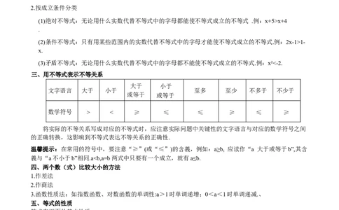 专题03等式性质与不等式性质（思维导图+知识清单+核心素养分析+方法归纳）_02高考数学_2025年新高考资料_一轮复习