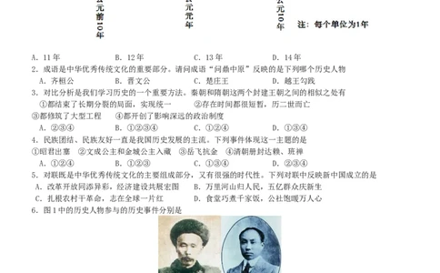 2019年贵州六盘水中考历史真题及答案_贵州中考_7.贵州中考历史（2008-2024）_六盘水历史2015-2019、2022