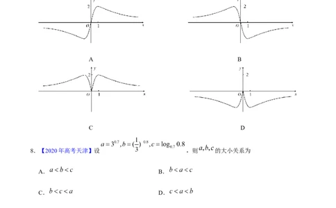 专题02函数的概念与基本初等函数I&mdash;&mdash;2020年高考真题和模拟题理科数学分项汇编（学生版）_02高考数学_新高考复习资料_2022年新高考资料_2022年一轮复习各版本