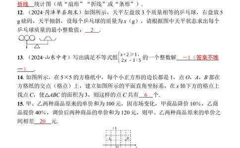期末自我测评卷-教师版_初中数学_七年级数学下册（人教版）_期中+期末