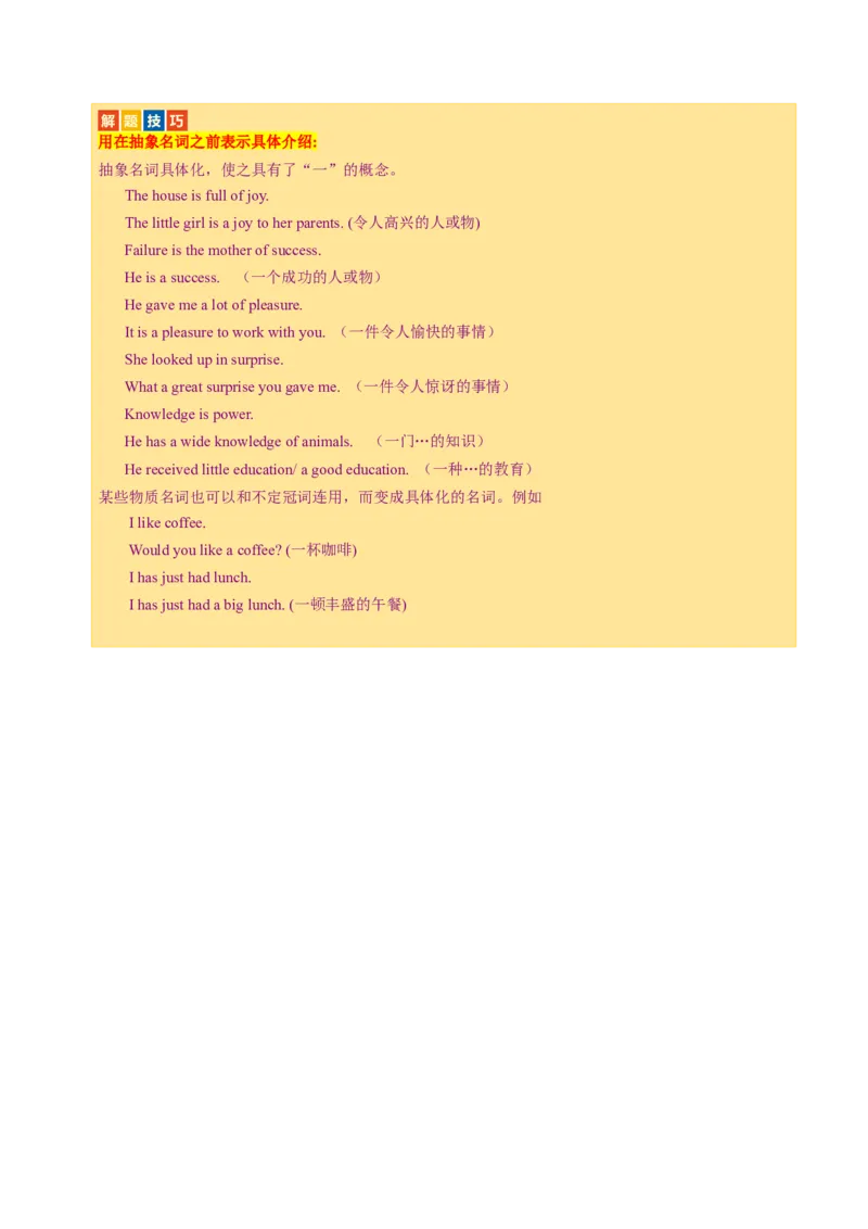 专题02冠词、代词（讲义）（解析版）_03高考英语_2024年新高考资料_2.2024二轮复习_2024年高考英语二轮复习讲练测（新教材新高考）_第一部分语法知识