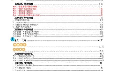 专题02冠词、代词（讲义）（解析版）_03高考英语_新高考复习资料_2024年新高考资料_二轮复习资料_2024年高考英语二轮复习讲练测（新教材新高考）_第一部分语法知识
