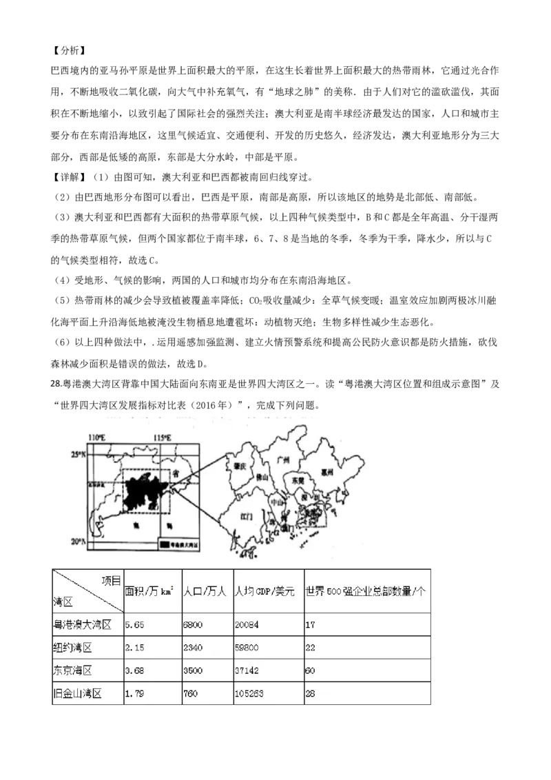 2020年陕西省中考地理真题（解析卷）_陕西_9.陕西中考地理（2016-2025）