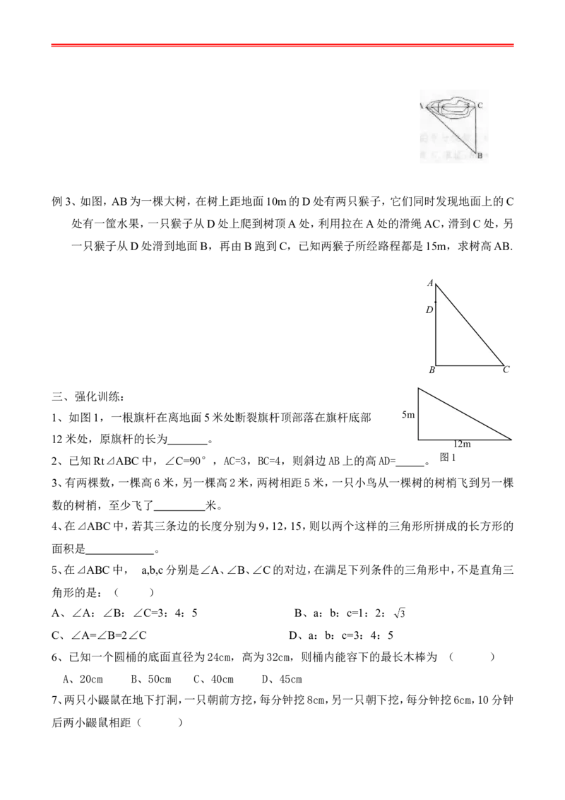 最新人教版初二数学下册全册复习学案_初中数学_八年级数学下册（人教版）_专项复习_八数下期末专项复习资料
