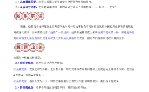 专题04变化、趋势类非选择题（解析版）_07高考历史_2024年新高考资料_2.2024二轮复习_2024年高考历史二轮热点题型归纳与变式演练（新高考通用）_主观题部分