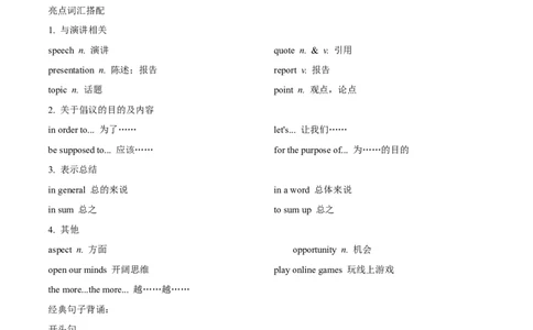 第24讲书面表达之演讲稿（讲义）-2024年中考英语一轮复习讲练测（全国通用）（原卷版）_02中考总复习（2026版更新中）_03-英语-中考总复习_2024年中考复习资料_一轮复习