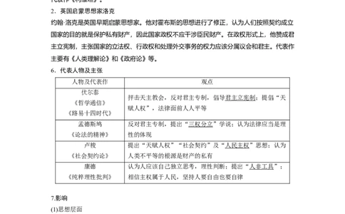 59必修3第十三单元西方人文精神的起源及其发展第37讲　宗教改革与启蒙运动_07高考历史_通用版（老高考）复习资料_2023年复习资料_一轮+二轮_历史高三一轮复习系列_101