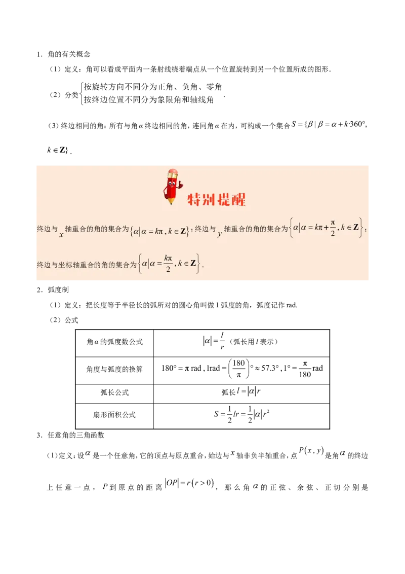 专题04三角函数-备战2019年高考数学（文）之纠错笔记系列（原卷版）_02高考数学_新高考复习资料_2022年新高考资料_2022年一轮复习各版本_1.新高考2022年高考数学一轮复习_原卷版