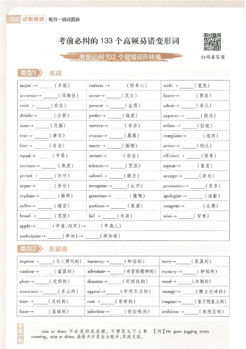 试题调研第十辑新高考英语_2023高考押题卷_试题调研8910期考前推荐看的三期_试题调研第十期考前抢分必备_试题调研第十辑
