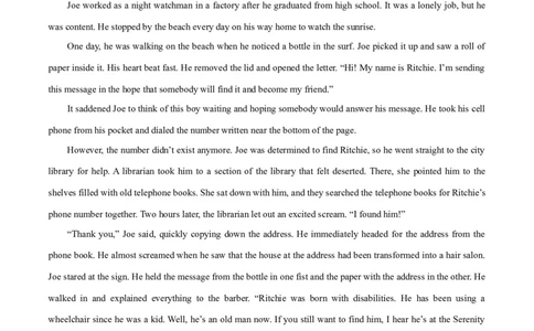 专题04情感与情绪(读后续写人与自我)-2024年新高考英语一轮复习练小题刷大题提能力（原卷版）_03高考英语_新高考复习资料_2024年新高考资料_一轮复习资料_第二部分刷大题_读后续写