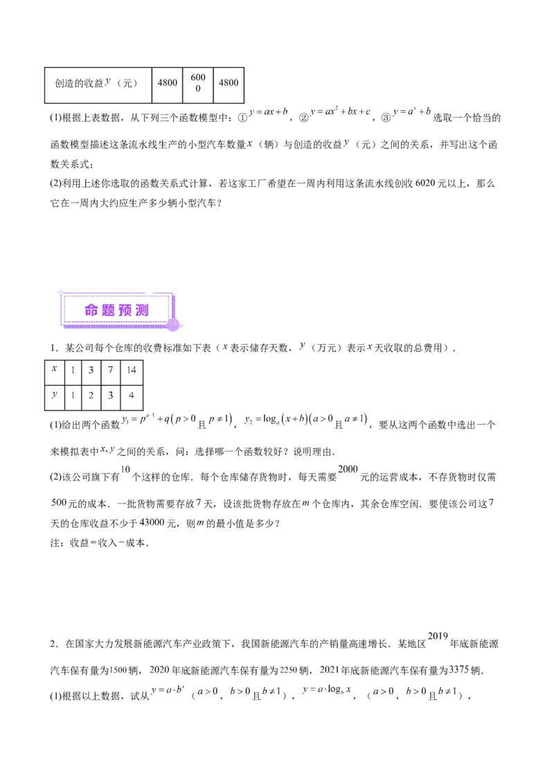 专题05函数类型的识别与应用模型构建（讲义）（原卷版）_02高考数学_2025年新高考资料_二轮复习_01高考语文等多个文件_上好课2025年高考数学二轮复习讲练测（新高考通用）