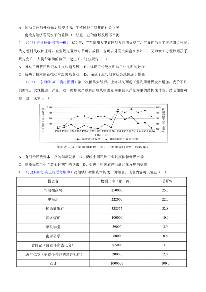 专题05晚清到清末民初：内忧外患与救亡道路的尝试（原卷版）_07高考历史_新高考复习资料_2024年新高考复习资料_专项复习资料_备战2024年高考历史考试易错题（新高考专用）