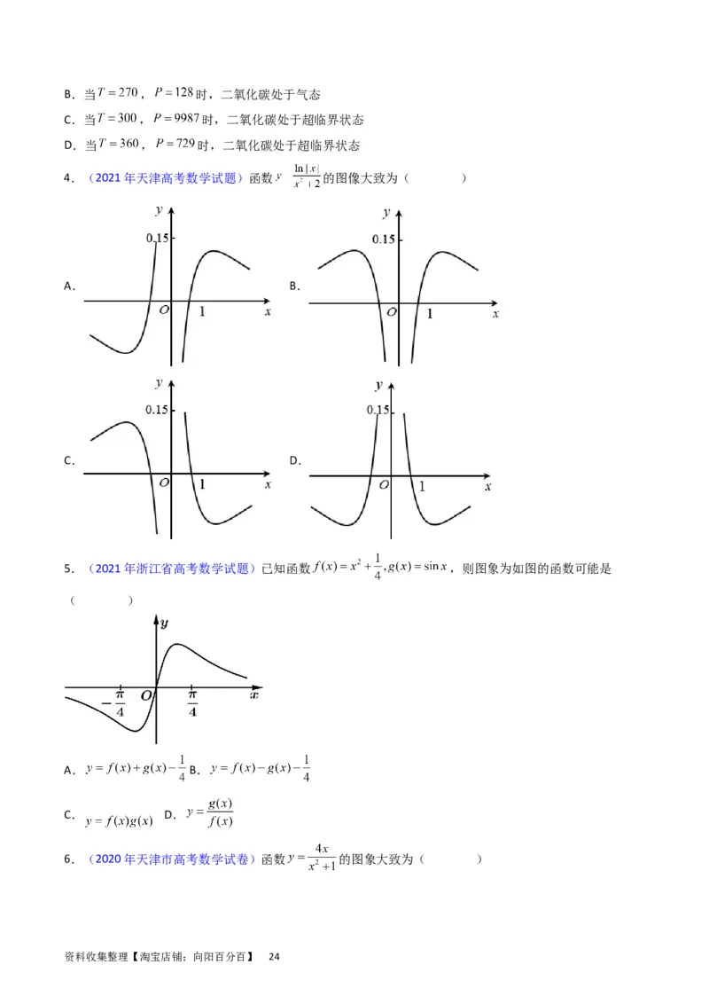 专题06函数的图象、零点、方程及其应用（学生版）_02高考数学_通用版（老高考）复习资料_2024年复习资料_完备战2024年高考数学一轮复习考点帮（全国通用）_核心考点讲练