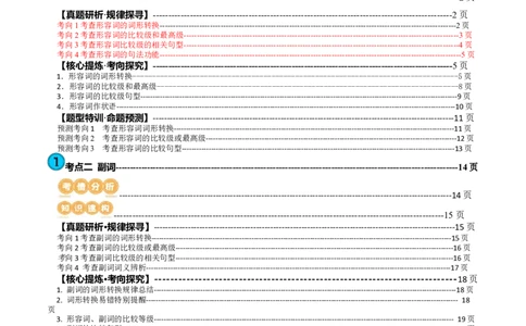 专题04形容词、副词（讲义）（解析版）_03高考英语_新高考复习资料_2024年新高考资料_二轮复习资料_2024年高考英语二轮复习讲练测（新教材新高考）_第一部分语法知识