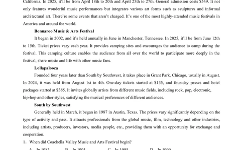 专题05阅读理解应用文（原题版）_03高考英语_2025年新高考资料_二轮复习_2025年高考英语二轮热点题型归纳与变式演练（新高考通用）340016860_第一部分阅读