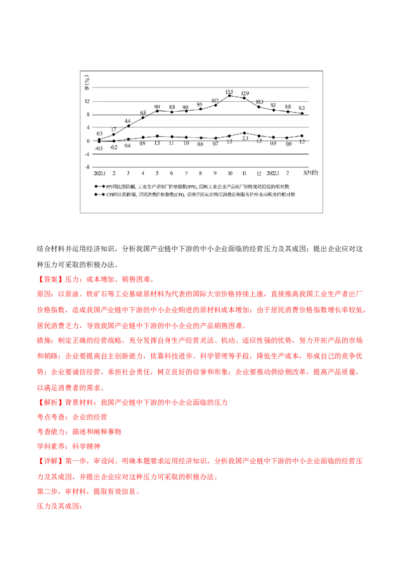 2022年高考政治真题与模拟题分专题训练专题02生产、劳动与经营（教师版含解析）_8.2025政治总复习_2024年新高考资料_3.2024专项复习_赠2022年高考政治真题与模拟题分专题训练
