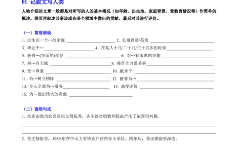 专题05其它文体类型写作（原题版）_03高考英语_2025年新高考资料_二轮复习_2025年高考英语二轮热点题型归纳与变式演练（新高考通用）340016860_第三部分写作