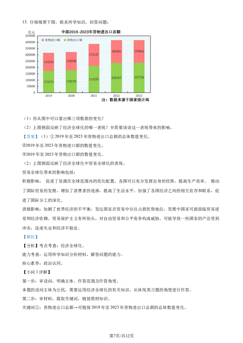 2024年贵州省黔南州中考道德与法治真题（解析版）_贵州中考_9.贵州中考道法（2008-2024）_黔南道法16-192024