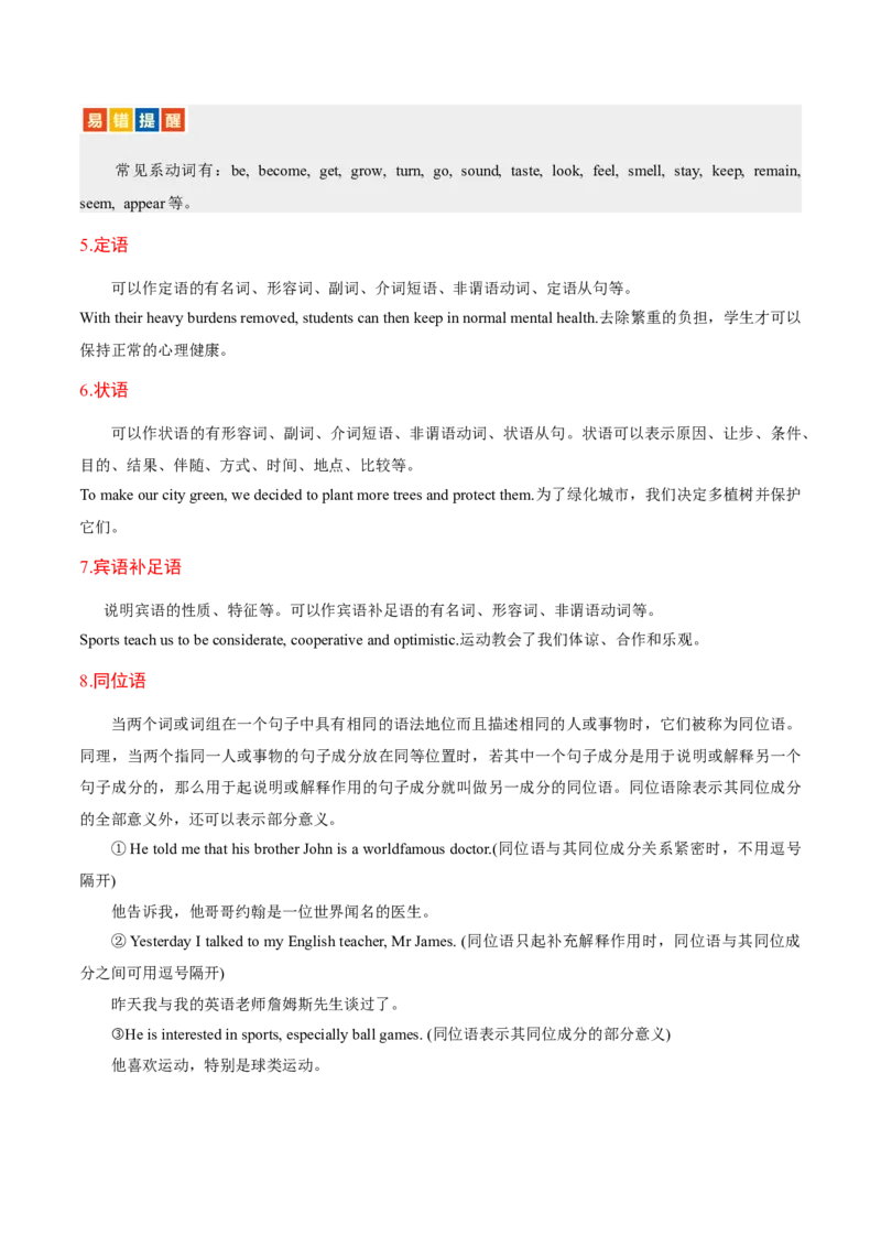 专题06句子成分、基本句型和长难句分析（讲义）（解析版）_02高考数学_2025年新高考资料_二轮复习_01高考语文等多个文件_上好课2025年高考英语二轮复习讲练测（新高考通用）