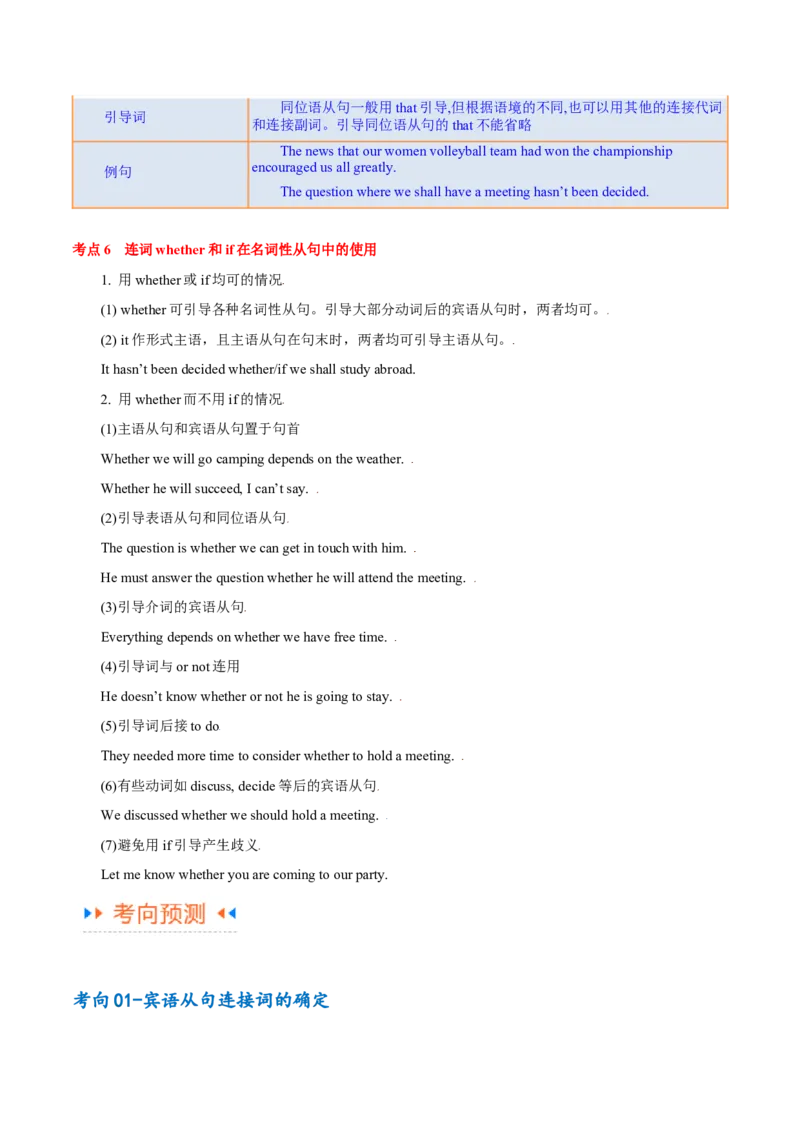 专题06并列句、三大从句及特殊句式的探究（讲义）（原卷版）_03高考英语_2024年新高考资料_2.2024二轮复习_高频考点解密2024年高考英语二轮复习高频考点追踪与预测（新高考专用）