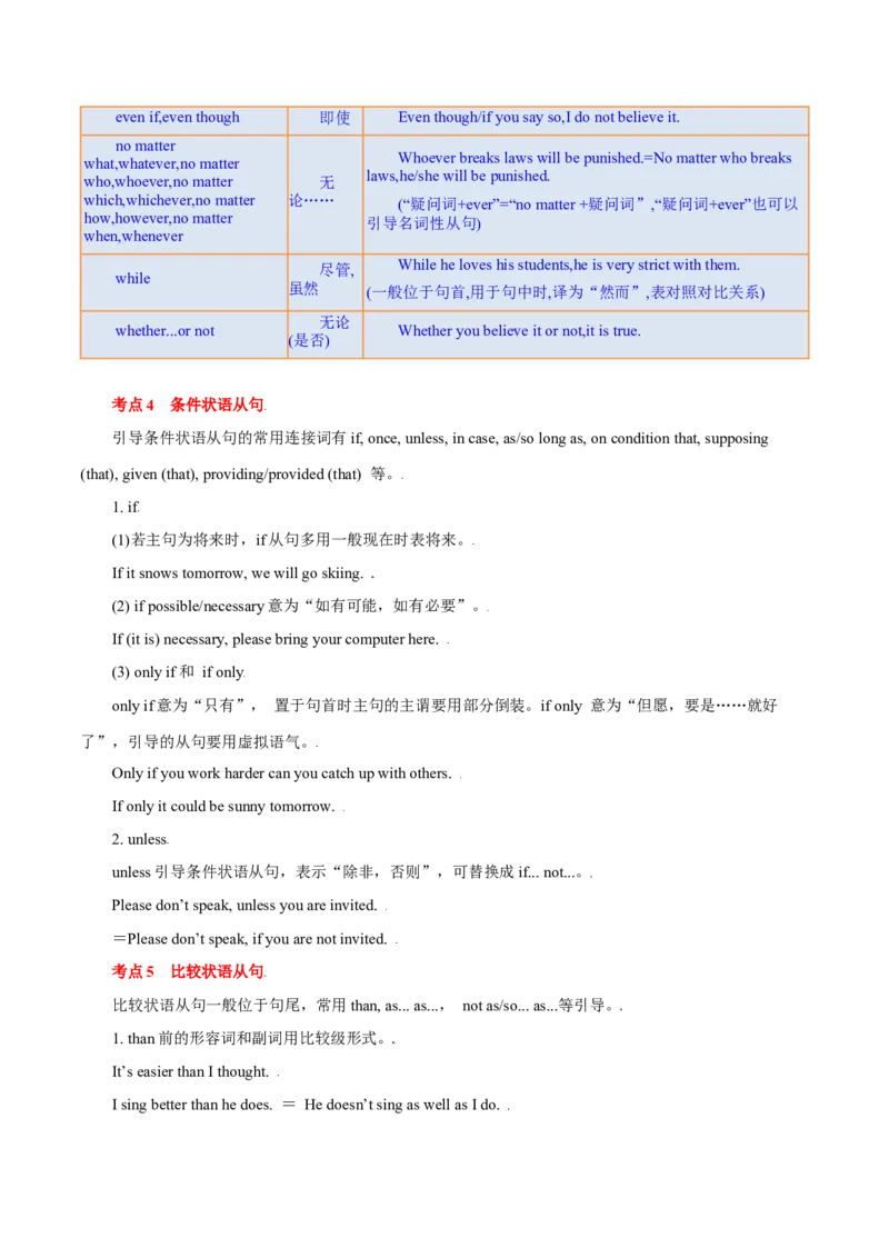 专题06并列句、三大从句及特殊句式的探究（讲义）（原卷版）_03高考英语_2024年新高考资料_2.2024二轮复习_高频考点解密2024年高考英语二轮复习高频考点追踪与预测（新高考专用）
