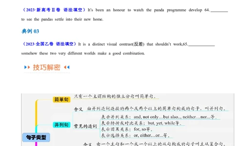 专题06并列句、三大从句及特殊句式的探究（讲义）（原卷版）_03高考英语_2024年新高考资料_2.2024二轮复习_高频考点解密2024年高考英语二轮复习高频考点追踪与预测（新高考专用）