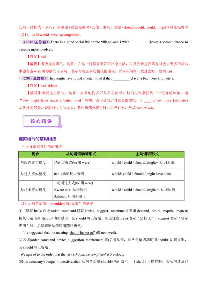 专题05情态动词和虚拟语气（讲义）（解析版）_02高考数学_2025年新高考资料_二轮复习_01高考语文等多个文件_上好课2025年高考英语二轮复习讲练测（新高考通用）_第三部分语法知识