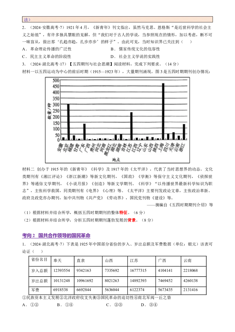 专题05救亡图存&mdash;近代中国的内忧外患与救亡图存（讲义）（原卷版）_07高考历史_2025年新高考资料_二轮复习_01高考语文等多个文件