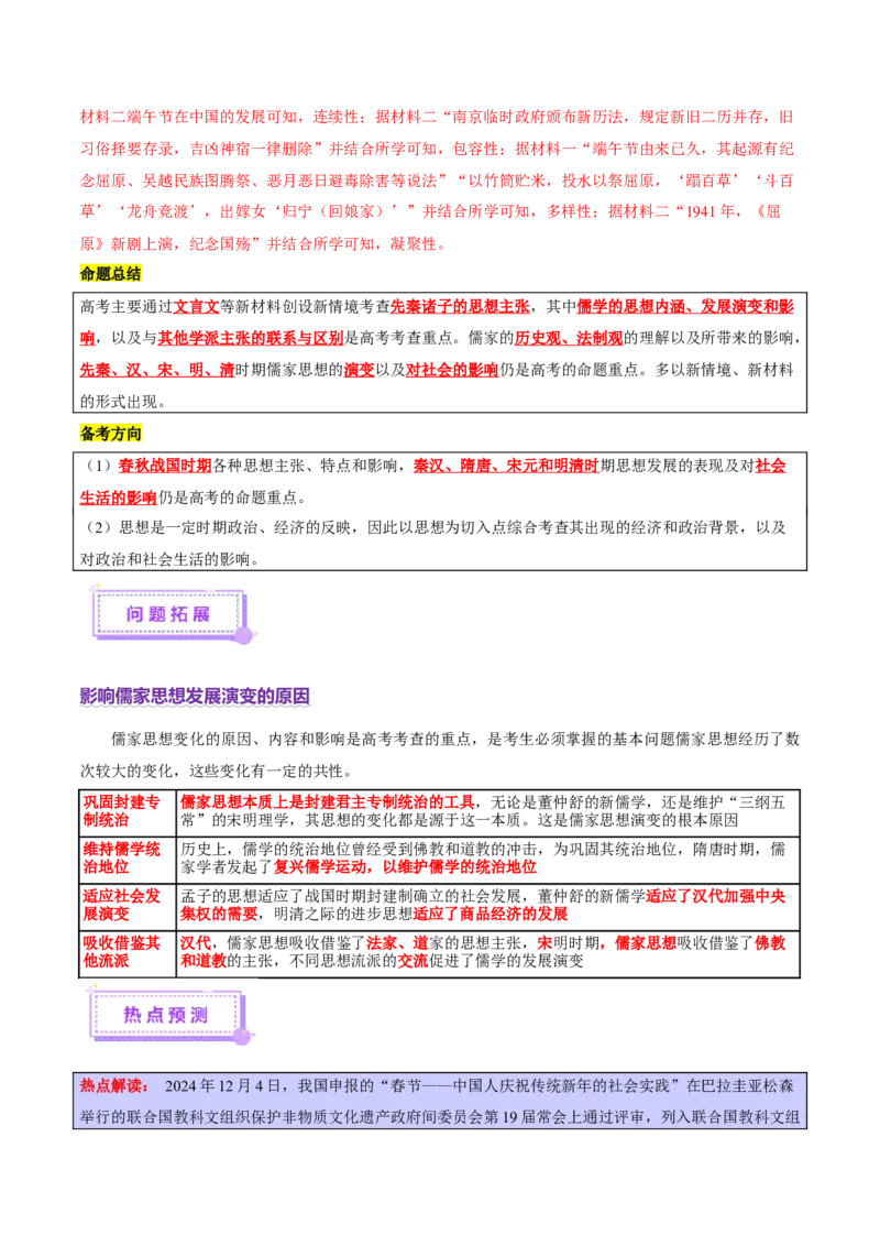 专题04文化自信&mdash;中国古代的传统文化及文化交流（讲义）（解析版）_07高考历史_2025年新高考资料_二轮复习_上好课2025年高考历史二轮复习讲练测（新高考通用）3379861