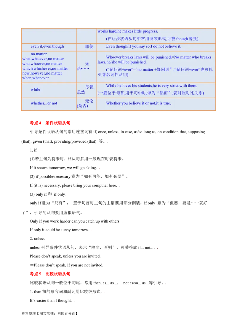 专题06并列句、三大从句及特殊句式的探究（讲义）（解析版）-高频考点解密2024年高考英语二轮复习高频考点追踪与预测（新高考专用）_03高考英语_新高考复习资料_2024年新高考资料