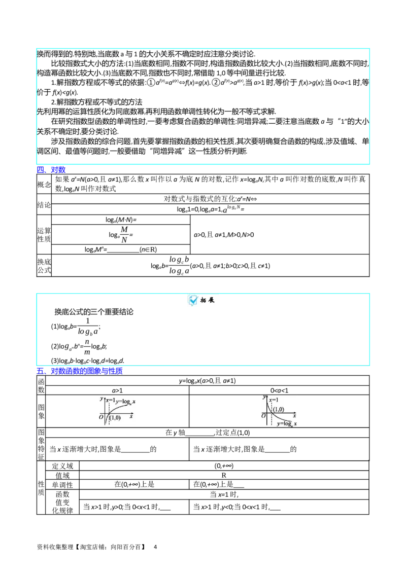 专题05指数函数与对数函数（学生版）_02高考数学_通用版（老高考）复习资料_2024年复习资料_完备战2024年高考数学一轮复习考点帮（全国通用）_核心考点讲练