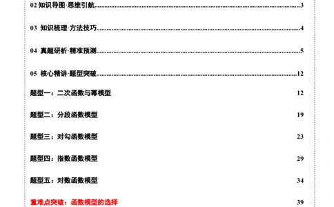 专题05函数类型的识别与应用模型构建（讲义）（解析版）_02高考数学_2025年新高考资料_二轮复习_01高考语文等多个文件_上好课2025年高考数学二轮复习讲练测（新高考通用）