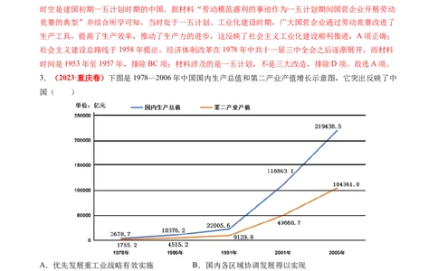专题05中国现代史（解析版）_07高考历史_2024年新高考资料_52024三轮冲刺_查漏补缺2024年高考历史复习冲刺过关（新高考专用）