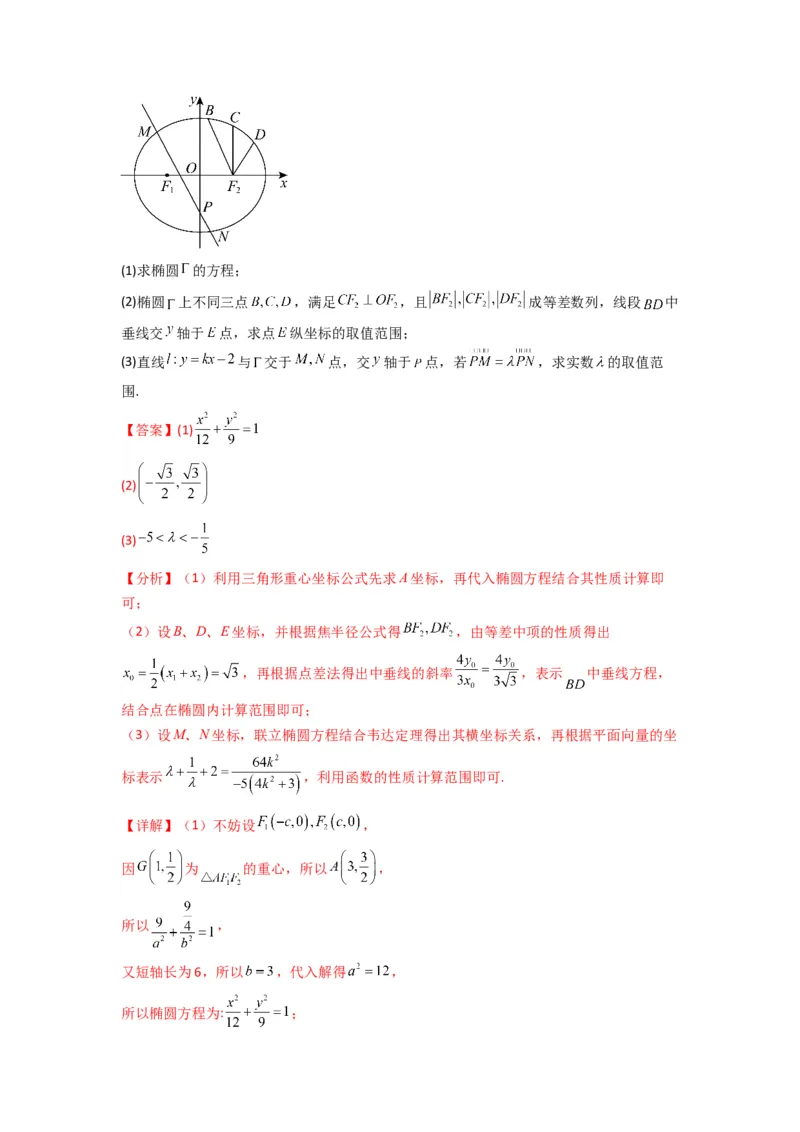 专题05圆锥曲线中的向量问题(典型题型归类训练)(解析版）_02高考数学_2025年新高考资料_专项复习_解题思路训练2025年高考数学复习解答题提优秘籍（新高考专用）_平面解析几何