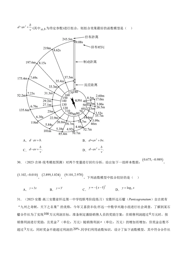 专题05分类打靶函数应用与函数模型（练习）（原卷版）_02高考数学_新高考复习资料_2024年新高考资料_二轮复习资料_2024年高考数学二轮复习讲练测（新教材新高考）