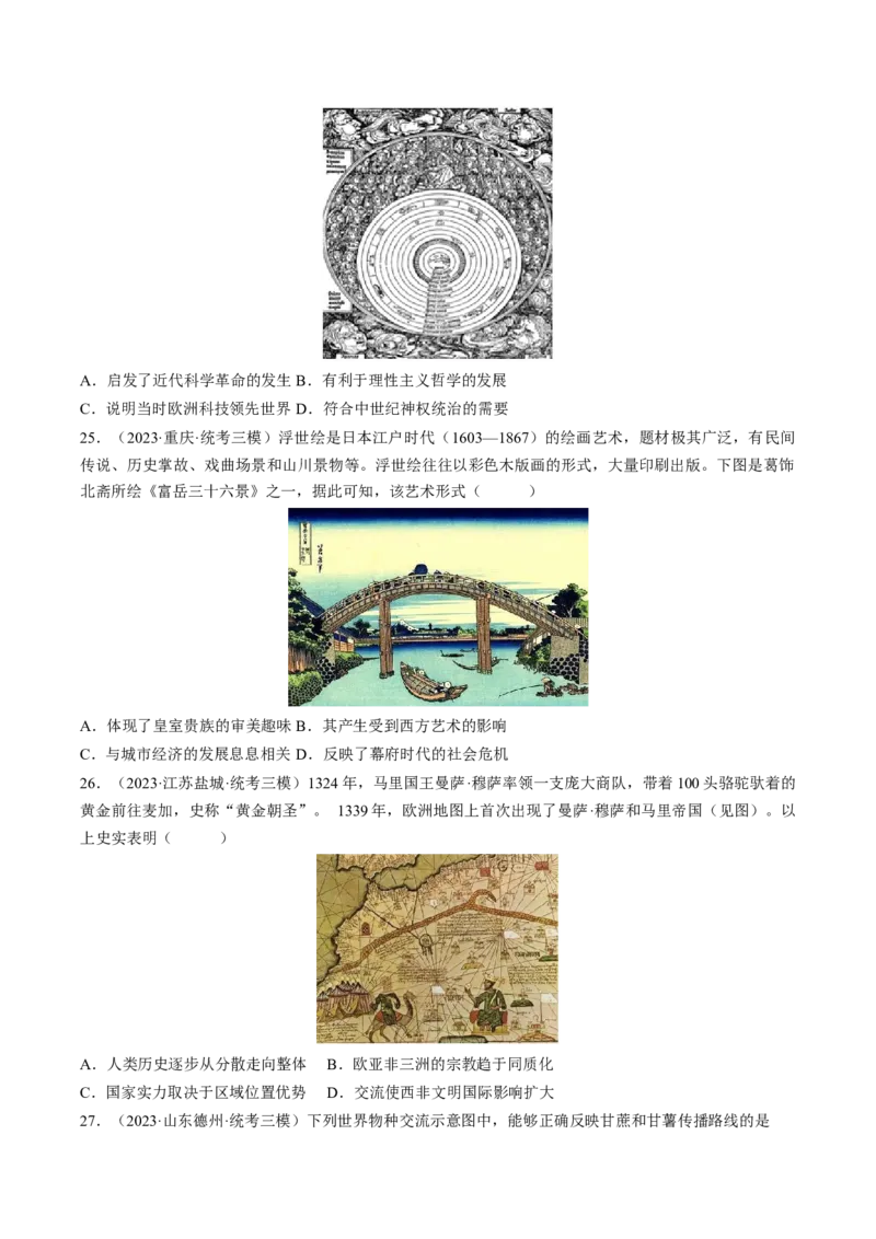 专题06图画史料类选择题（原卷版）_07高考历史_2024年新高考资料_2.2024二轮复习_2024年高考历史二轮热点题型归纳与变式演练（新高考通用）_选择题部分