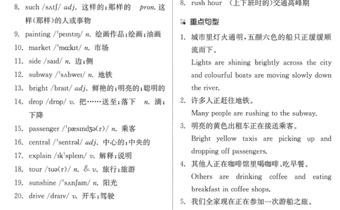 new7bunit5_新人教版7下英语学习资料包_12.知识清单_重点知识梳理