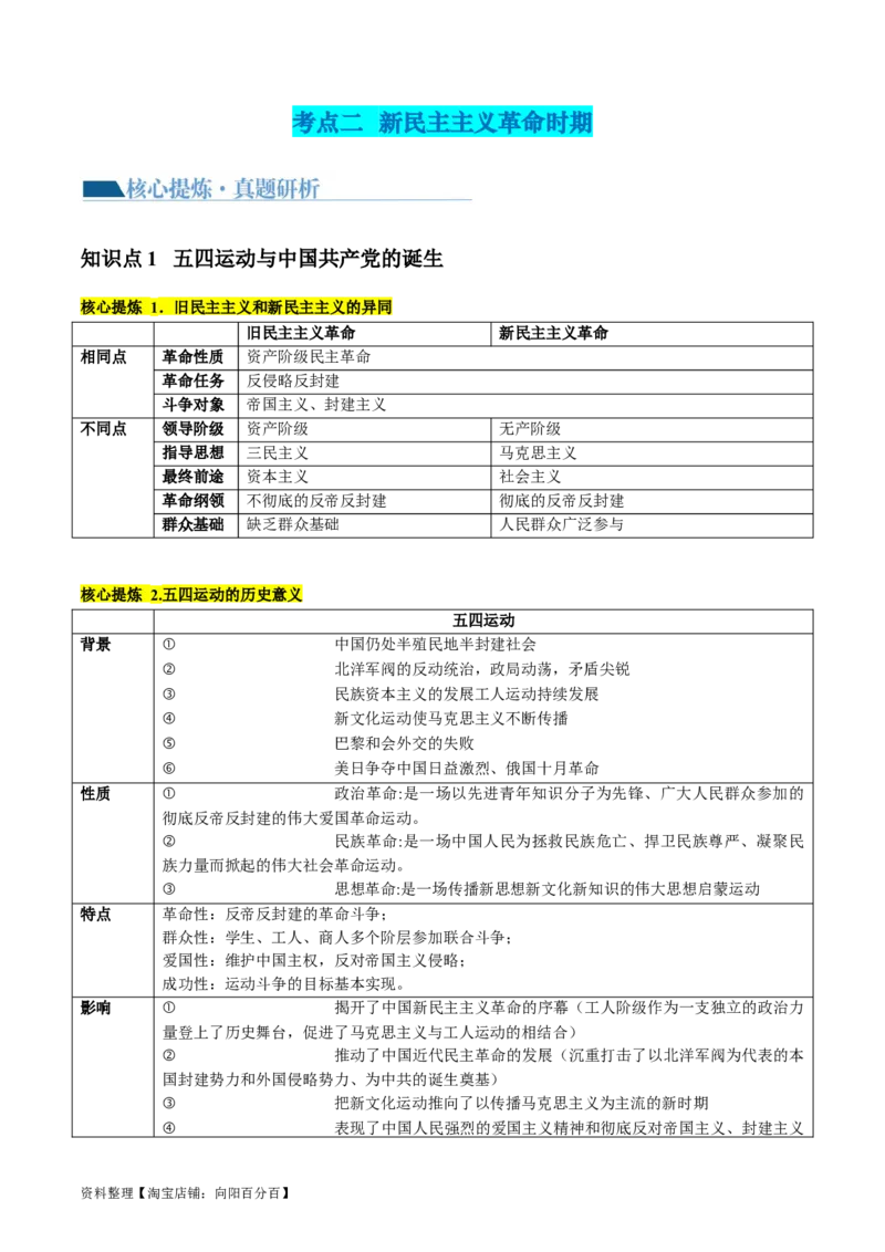 专题04近代中国的救亡图存（讲义）（解析版）_07高考历史_新高考复习资料_2024年新高考复习资料_二轮复习资料_2024年高考历史二轮复习讲练测（新教材新高考）_配套讲义