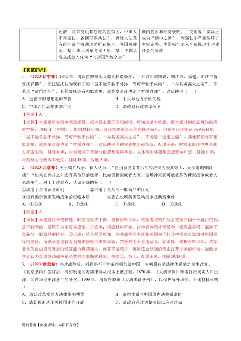 专题04近代中国的救亡图存（讲义）（解析版）_07高考历史_新高考复习资料_2024年新高考复习资料_二轮复习资料_2024年高考历史二轮复习讲练测（新教材新高考）_配套讲义