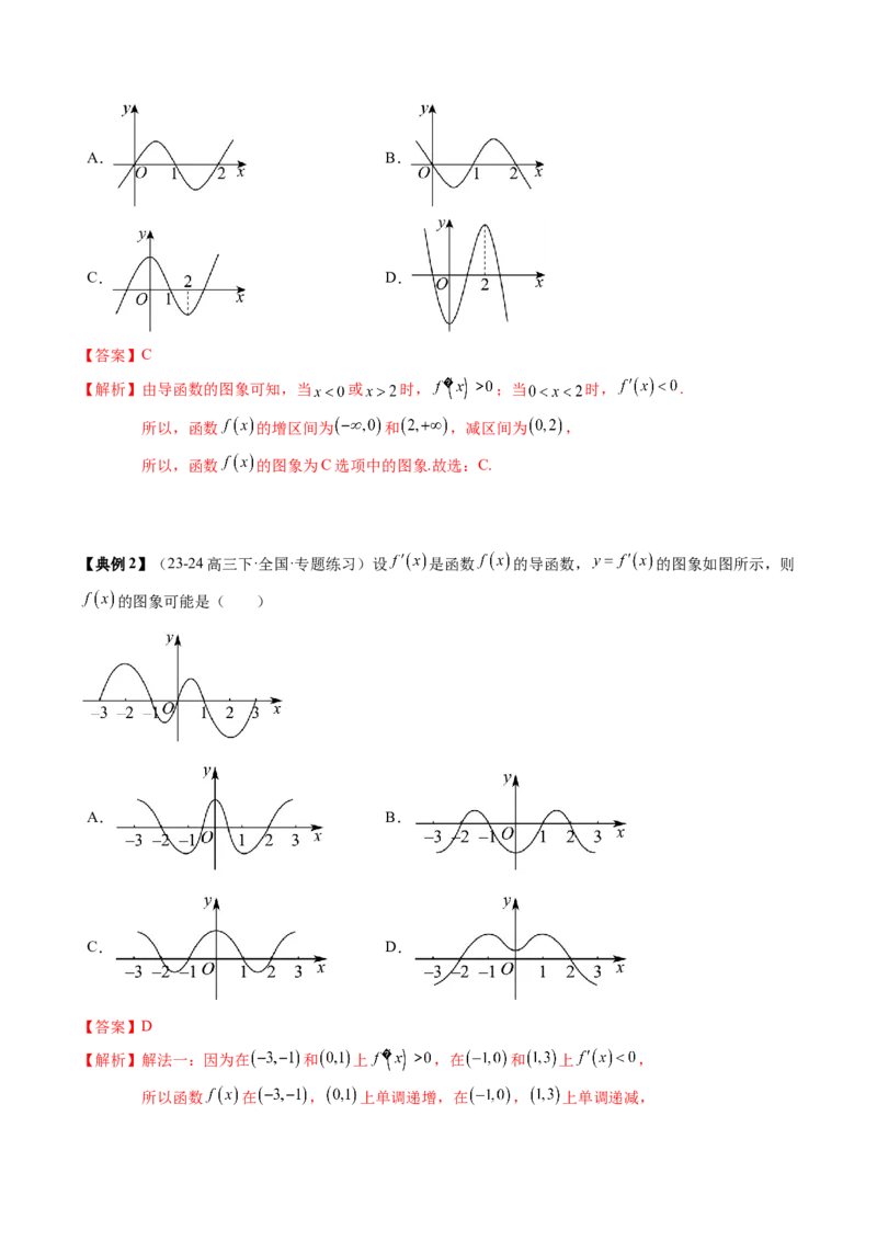 专题05一元函数的导数及其应用（4知识点+8重难点+6技巧+4易错）（解析版）_02高考数学_新高考复习资料_2025年新高考复习_2025年高考数学一轮复习知识清单_知识必备&middot;夯基础