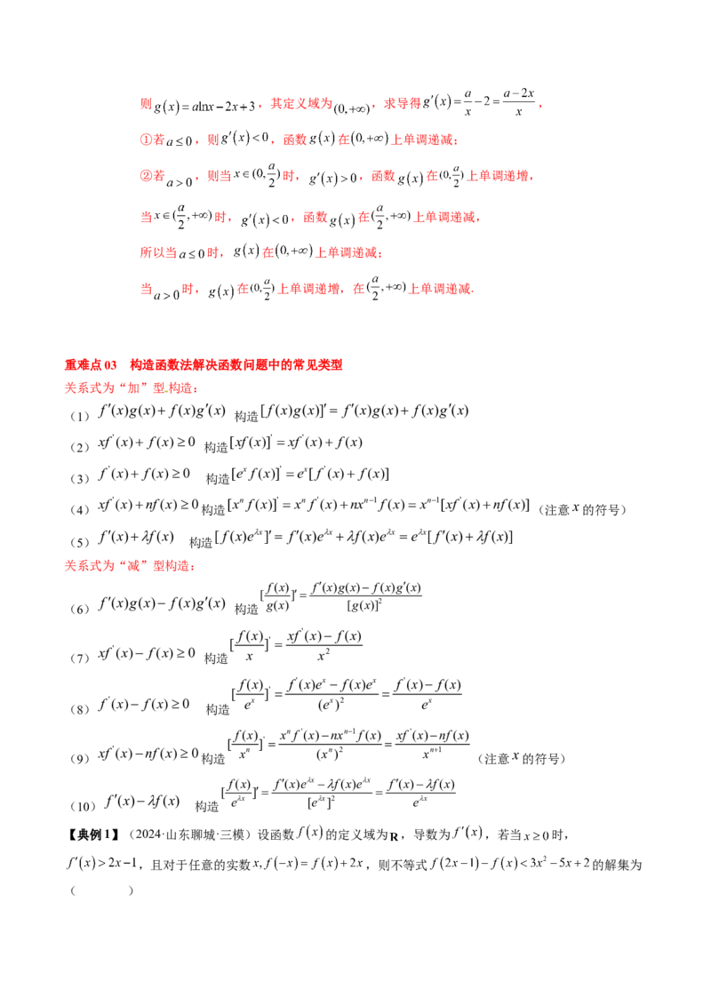 专题05一元函数的导数及其应用（4知识点+8重难点+6技巧+4易错）（解析版）_02高考数学_新高考复习资料_2025年新高考复习_2025年高考数学一轮复习知识清单_知识必备&middot;夯基础