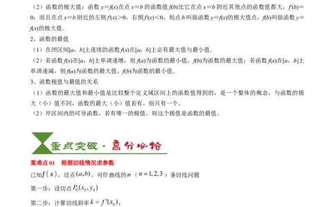 专题05一元函数的导数及其应用（4知识点+8重难点+6技巧+4易错）（解析版）_02高考数学_新高考复习资料_2025年新高考复习_2025年高考数学一轮复习知识清单_知识必备&middot;夯基础