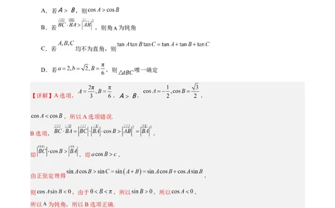 专题06解三角形及应用（3大易错点分析+解题模板+举一反三+易错题通关）-备战2024年高考数学考试易错题（新高考专用）（解析版）_02高考数学_新高考复习资料_2024年新高考资料