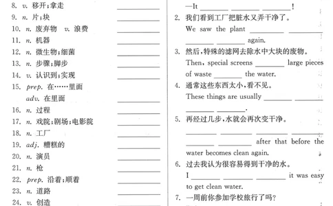 new7bunit7_新人教版7下英语学习资料包_12.知识清单_重点知识梳理