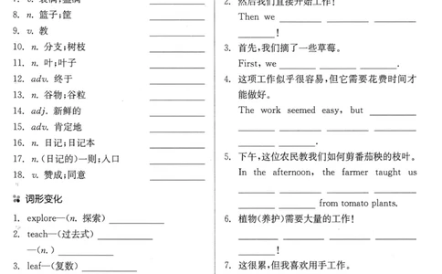 new7bunit7_新人教版7下英语学习资料包_12.知识清单_重点知识梳理